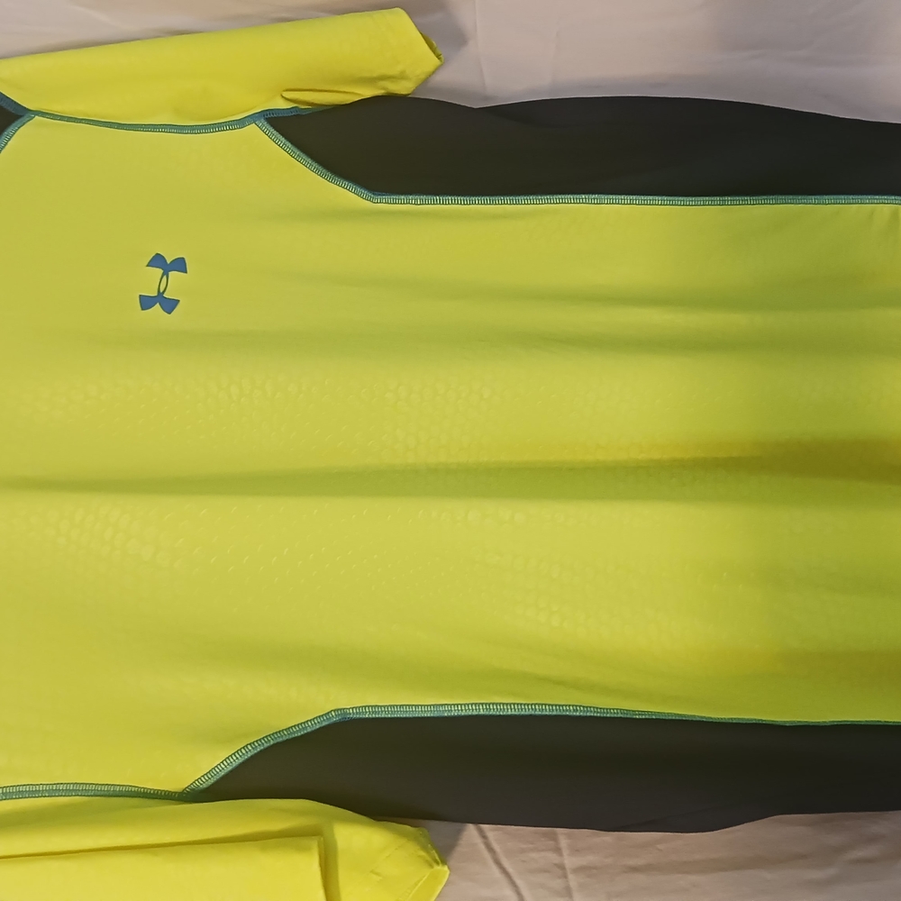 Under Armour Yellow and Black Athletic Shirt